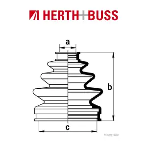 HERTH+BUSS JAKOPARTS Achsmanschettensatz f&uuml;r HONDA ACCORD CIVIC PRELUDE vorne
