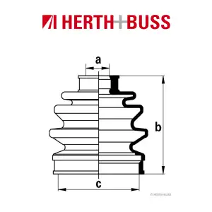 HERTH+BUSS JAKOPARTS Achsmanschettensatz f&uuml;r HONDA CIVIC III CRX I vorne links
