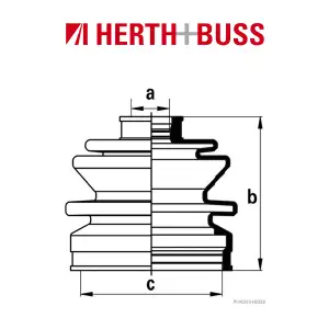 HERTH+BUSS JAKOPARTS Achsmanschetten Satz HONDA ACCORD IV +COUPE vorne RADSEITIG