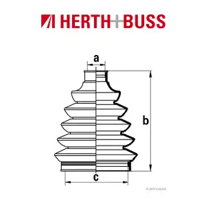 HERTH+BUSS JAKOPARTS Achsmanschetten Satz SUZUKI WAGON R+ (MM) vorne RADSEITIG
