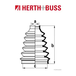 HERTH+BUSS JAKOPARTS Manschettensatz f&uuml;r MITSUBISHI SPACE RUNNER / WAGON vorne