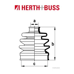 HERTH+BUSS JAKOPARTS Achsmanschetten Satz NISSAN Micra I K10 vorne RADSEITIG