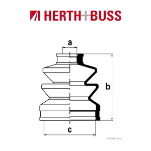 HERTH+BUSS JAKOPARTS Achsmanschetten Satz DAIHATSU NISSAN vorne GETRIEBESEITIG