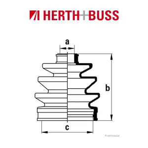 HERTH+BUSS JAKOPARTS Achsmanschetten Satz SUBARU LIBERO (E10, E12) 1.2 4WD vorne