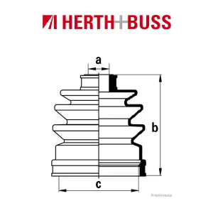 HERTH+BUSS JAKOPARTS Achsmanschetten Satz NISSAN 100 NX ALMERA I GETRIEBESEITIG