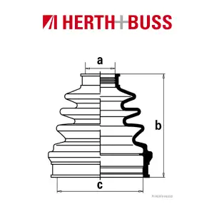 HERTH+BUSS JAKOPARTS Achsmanschetten Satz NISSAN ALMERA II vorne GETRIEBESEITIG