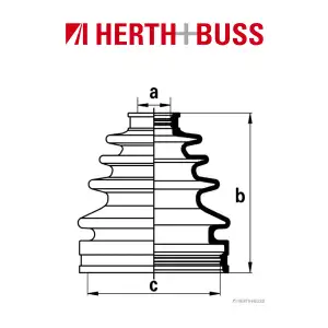 HERTH+BUSS JAKOPARTS Achsmanschetten Satz TOYOTA LAND CRUISER 100 (_J1_) 4.2 TD