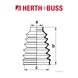 HERTH+BUSS JAKOPARTS Achsmanschetten Satz LEXUS GS LS SC TOYOTA ARISTO hinten