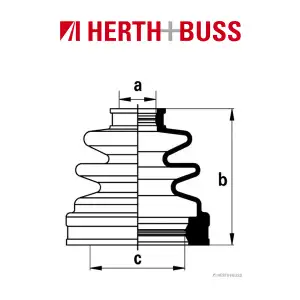 HERTH+BUSS JAKOPARTS Achsmanschetten Satz RAV 4 II 2.0 4WD hinten GETRIEBESEITIG