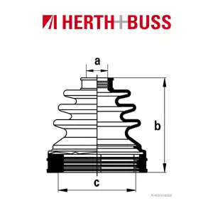 HERTH+BUSS JAKOPARTS Achsmanschetten Satz TOYOTA Avensis Carina E vorne