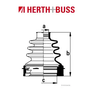 HERTH+BUSS JAKOPARTS Achsmanschetten Satz f&uuml;r TOYOTA YARIS vorne GETRIEBESEITIG