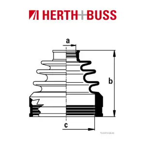 HERTH+BUSS JAKOPARTS Achsmanschetten Satz f&uuml;r TOYOTA AURIS AVENSIS COROLLA Verso
