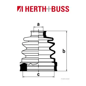 HERTH+BUSS JAKOPARTS Achsmanschetten Satz DAIHATSU KIA MAZDA MITSUBISHI vorne
