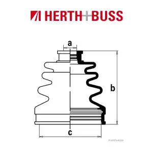 HERTH+BUSS JAKOPARTS Achsmanschetten Satz MAZDA 6 323 S VI vorne GETRIEBESEITIG
