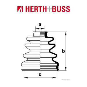 HERTH+BUSS JAKOPARTS Achsmanschetten Satz DAIHATSU HONDA NSX vorne oder hinten