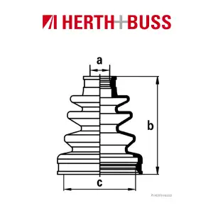 HERTH+BUSS JAKOPARTS Achsmanschetten Satz HONDA CIVIC 5 6 CRX 3 PRELUDE 5 vorne