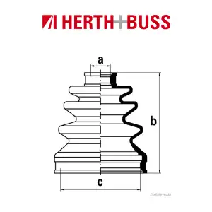 HERTH+BUSS JAKOPARTS Achsmanschetten Satz HONDA ACCORD V VI vorne GETRIEBESEITIG