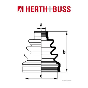 HERTH+BUSS JAKOPARTS Achsmanschetten Satz HONDA CIVIC VII vorne GETRIEBESEITIG