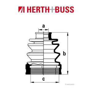 HERTH+BUSS JAKOPARTS Achsmanschetten Satz MITSUBISHI TOYOTA vorne oder hinten