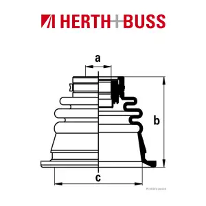 HERTH+BUSS JAKOPARTS Achsmanschetten Satz MITSUBISHI vorne links GETRIEBESEITIG