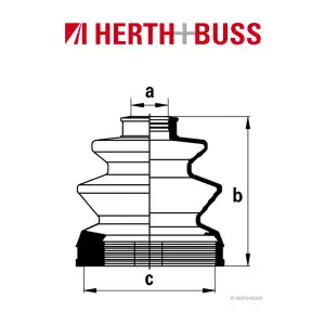 HERTH+BUSS JAKOPARTS Achsmanschetten Satz HYUNDAI SONATA IV (EF) 2.0 16V vorne