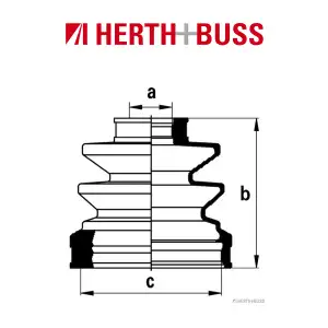 HERTH+BUSS JAKOPARTS Achsmanschetten Satz MAZDA MITSUBISHI vorne GETRIEBESEITIG