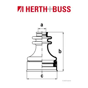 HERTH+BUSS JAKOPARTS Achsmanschetten Satz f&uuml;r MITSUBISHI vorne GETRIEBESEITIG