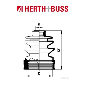 HERTH+BUSS JAKOPARTS Achsmanschetten Satz DAIHATSU CUORE V vorne GETRIEBESEITIG