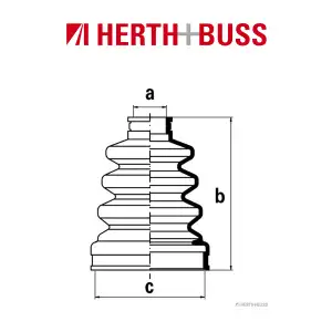 HERTH+BUSS JAKOPARTS Achsmanschetten Satz f&uuml;r SUBARU IMPREZA hinten oder vorne