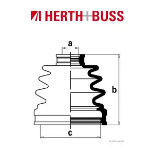 HERTH+BUSS JAKOPARTS Achsmanschetten Satz SUBARU FORESTER hinten GETRIEBESEITIG