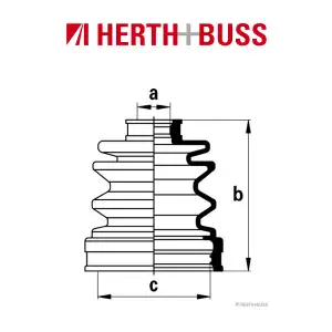 HERTH+BUSS JAKOPARTS Achsmanschetten Satz f&uuml;r DAIHATSU HYUNDAI SUZUKI vorne
