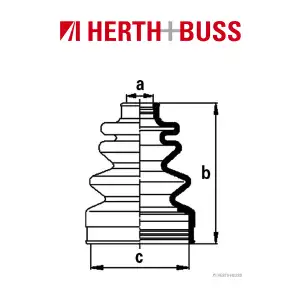 HERTH+BUSS JAKOPARTS Achsmanschetten Satz SUZUKI WAGON R+ 1.3 4WD vorne links