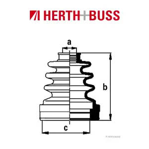 HERTH+BUSS JAKOPARTS Achsmanschetten Satz SUZUKI WAGON R+ 1.3 4WD vorne rechts