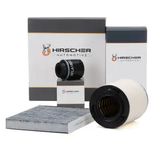 HIRSCHER Filterset AUDI A1 SEAT Ibiza SKODA Fabia Rapid VW Polo 1.2 / 1.4 TSI