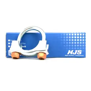 10x HJS Rohrschelle Rohrverbinder B&uuml;gelschelle Auspuff Abgasanlage M10 &Oslash; 47 mm
