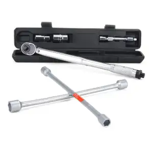 HP Drehmomentschl&uuml;ssel Umschaltknarre 1/2" VIERKANTANTRIEB 10-210 Nm + Radkreuz