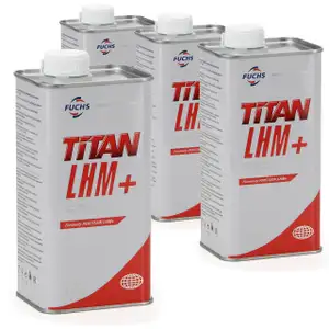 4x 1L 1 Liter PENTOSIN Hydraulik&ouml;l Zentralhydraulik&ouml;l LHM+