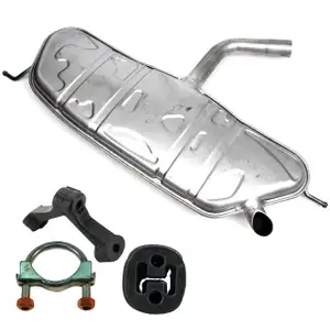 IMASAF Endschalld&auml;mpfer + Anbausatz VW GOLF PLUS GOLF V GOLF VI 1.6 102/115 PS