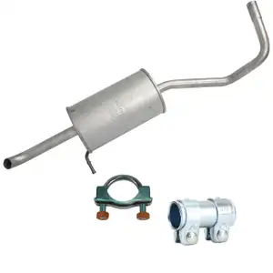 IMASAF Endschalld&auml;mpfer + Anbausatz SEAT IBIZA SKODA FABIA VW POLO 1.2 + 1.2 12V