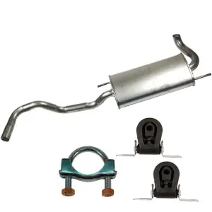 IMASAF Endschalld&auml;mpfer + Anbausatz VW POLO (6N1 6N2) 1.0 + 1.3 + 1.4 45-75 PS