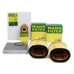MANN Inspektionskit Filterpaket Filterset f&uuml;r PORSCHE PANAMERA 970 4.8 GTS 430PS