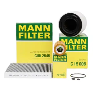 MANN Filterset f&uuml;r SEAT IBIZA IV SKODA FABIA II ROOMSTER VW POLO 6R 6C 1.6 TDI