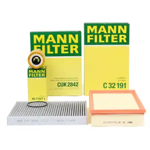 MANN Filterpaket Filterset f&uuml;r VW MULTIVAN TRANSPORTER T5 1.9/2.5 TDI 85-174 PS