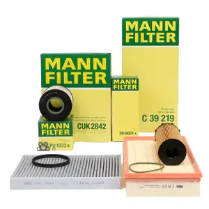 MANN Filterset f&uuml;r AUDI Q7 (4LB) PORSCHE CAYENNE (9PA) VW TOUAREG (7L) 3.0 TDI