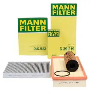 MANN Inspektionskit f&uuml;r AUDI Q7 (4LB) VW TOUAREG (7L) 3.0 TDI quattro 211-240 PS