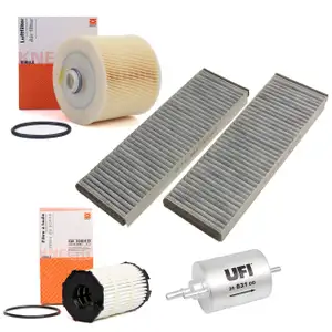 Inspektionskit Filterpaket f&uuml;r Audi A6 (4F C6) 4.2FSI 350 PS mit Klimaautomatik