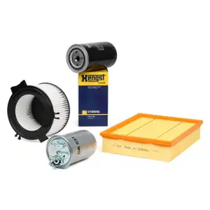 Inspektionskit Filterpaket Filterset f&uuml;r VW TRANSPORTER T4 2.4D 2.5TDI 75-151 PS