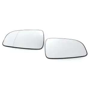2x JOHNS Au&szlig;enspiegel Spiegelglas ELEKTRISCH f&uuml;r OPEL Astra H links + rechts