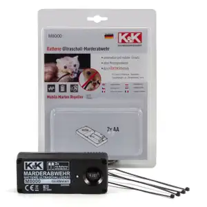 K&K Marderschutz Marderabwehr M8000 Ultraschallger&auml;t 23 kHz 100 dB(A)