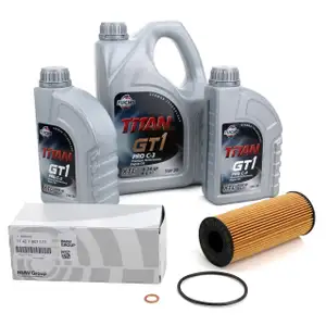 FUCHS Motor&ouml;l TITAN GT1 Pro C-3 5W-30 6 Liter 6L + ORIGINAL &Ouml;lfilter 11427807177